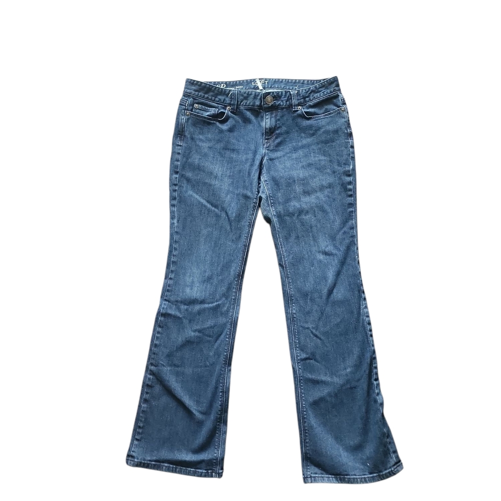LOFT Blue Flare Wide Leg Jeans